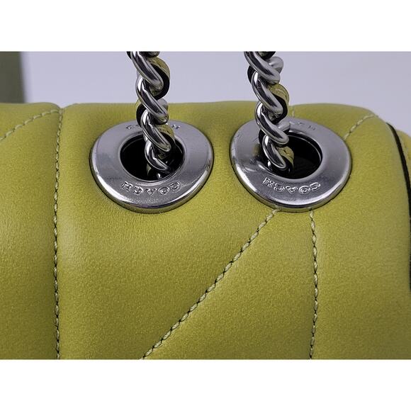 Coach Pillow Madison Shoulder Bag 18 w Quilting 7 3/4" x 5 1/4" - Picture 9 of 14